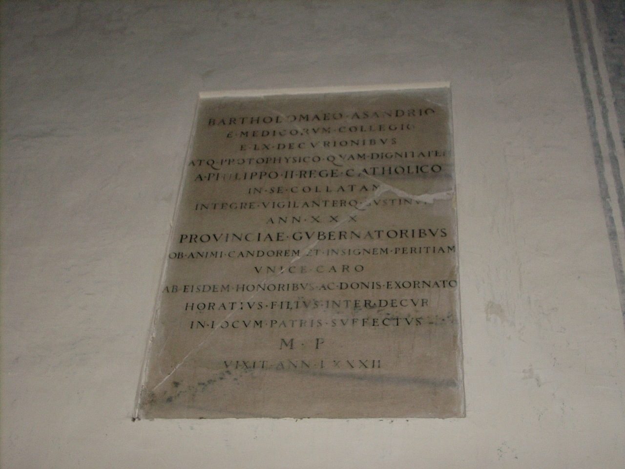 Bartolomeo Assandri gravestone, Sant'Angelo Church, Milan - 03.JPG